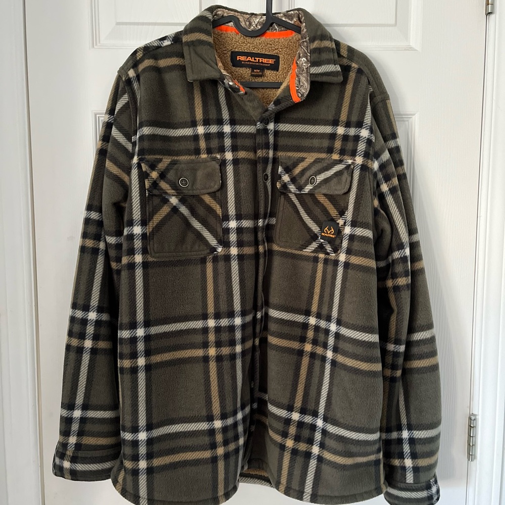 Realtree Men's Green Plaid Jacket